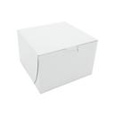 White Paperboard Plain Lock Corner Bakery Box