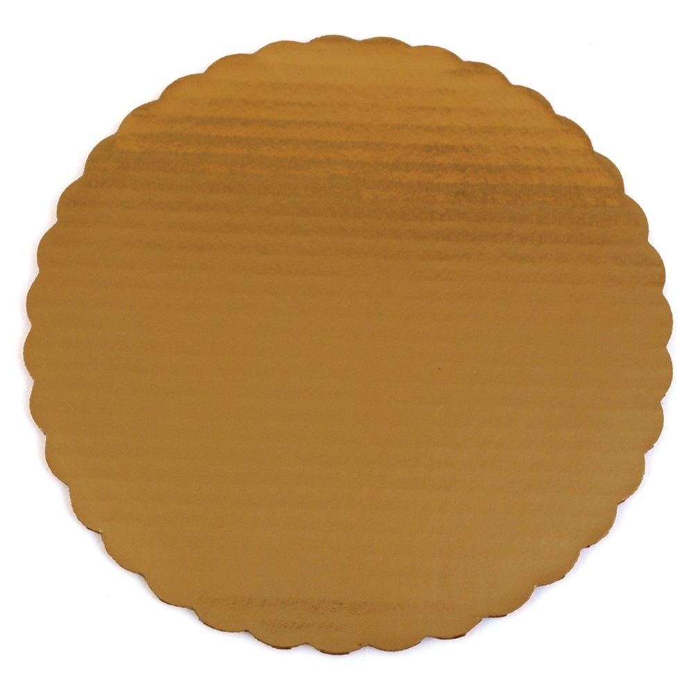 Gold Corrugated Single Wall Cardboard Round Cake Circle 12 inch
