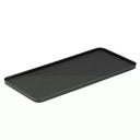 Modern Edge Black Onyx Finish Rectangle Cocktail Serving Tray