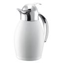 Nicollet Series Radiant White Finish Stainless Vacuum Insulated Carafe with Push Button Lid 0.6 Liter Capacity