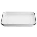 White and Black Rim 1/4 Size Melamine Sheet Pan