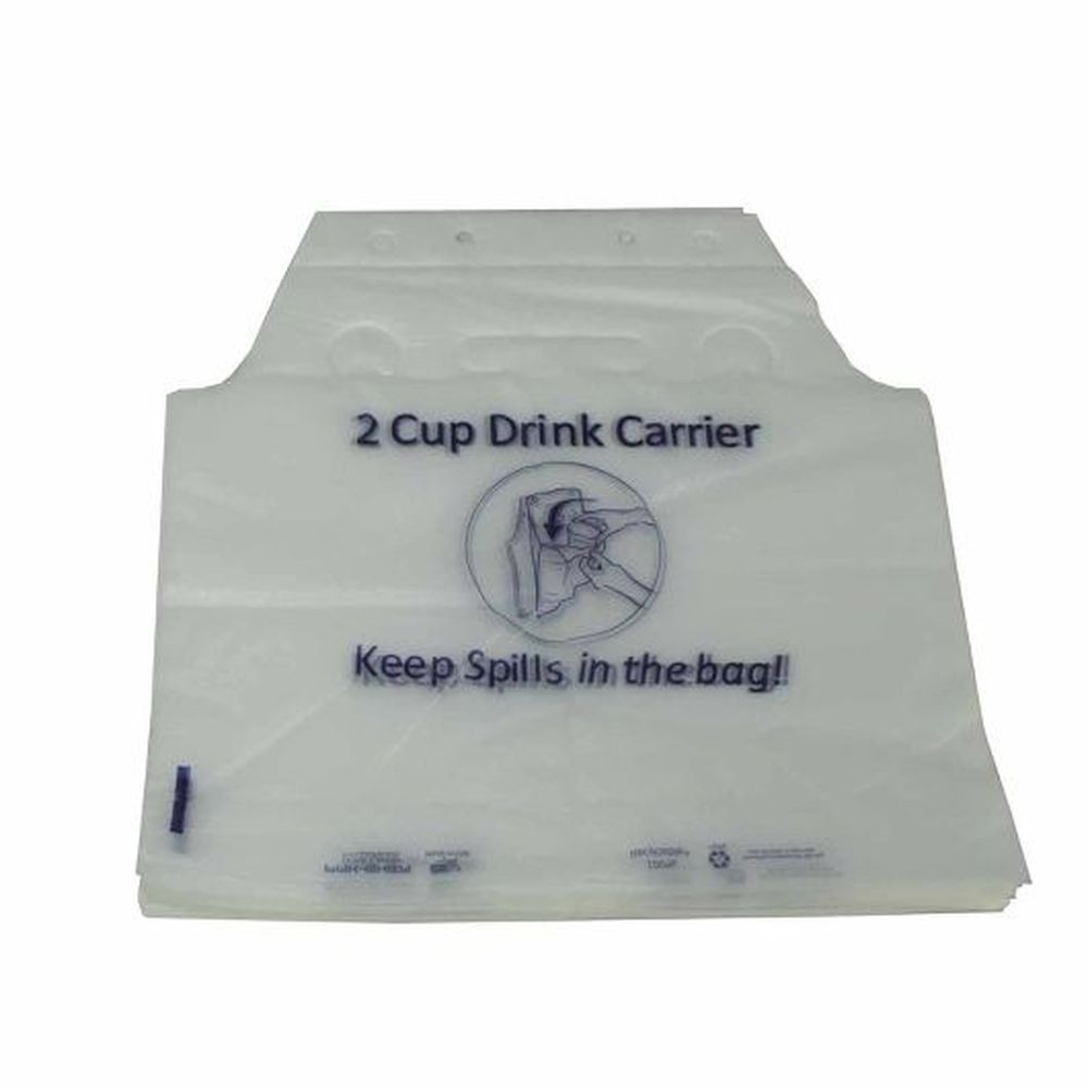 Pak Sher Drink Carrier Bag, 12.5 x 11.5 x 2.25 inch -- 1000 per case