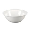 White Rolled Edge Flared Bowl