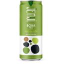 Boba Tea Matcha Latte with Coco Jelly Boba