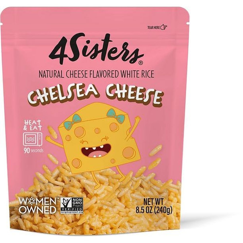 4sisters Chelsea Cheese Flavored White Rice, 8.5 Ounce -- 6 Per Case