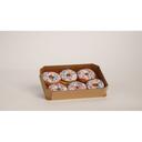 White Iced Ring Donut with Usa Decos