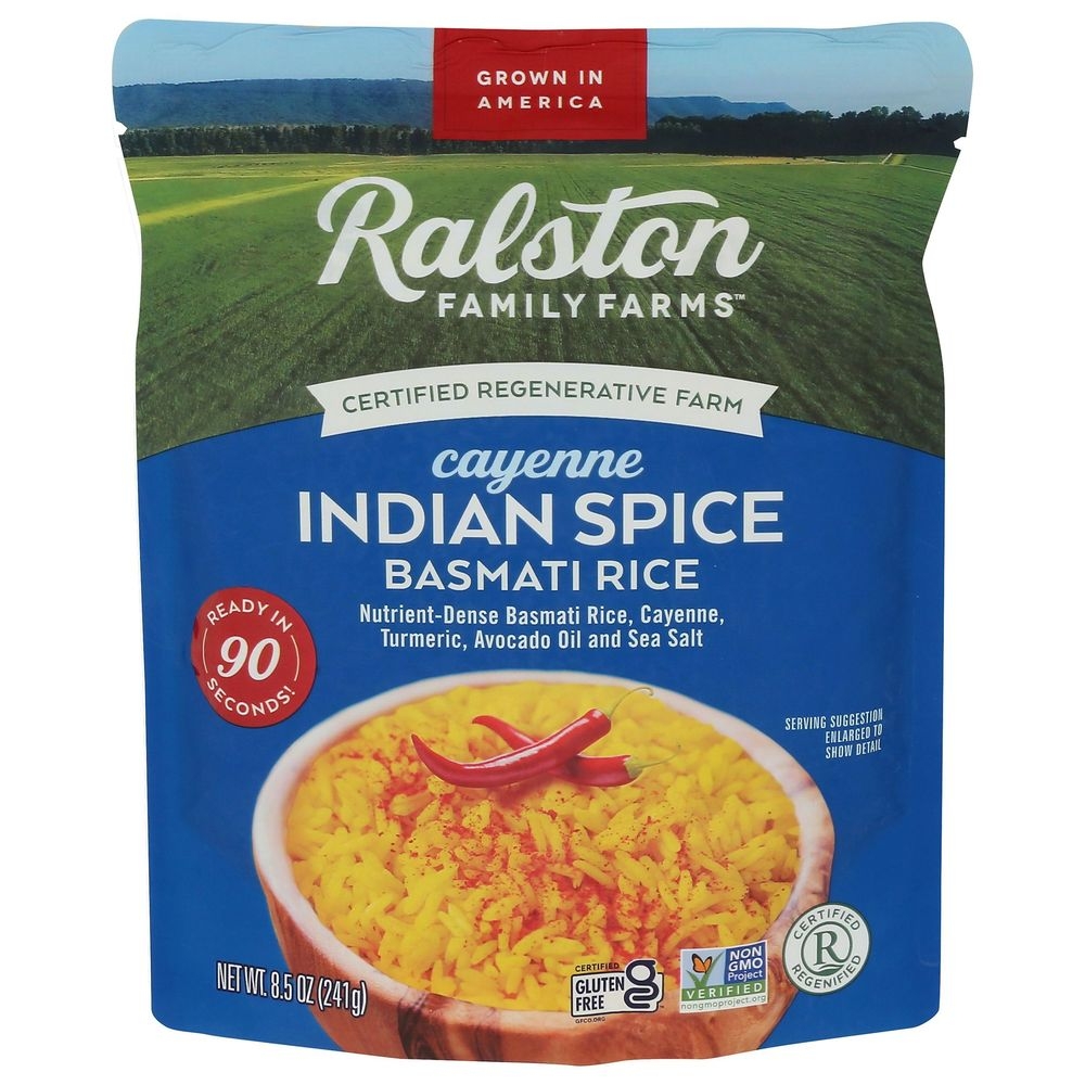 Ralston Family Farms Cayenne Indian Spice Basmati Rice, 8.5 Ounce -- 6 Per Case