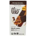 Chocolate Organic Black Coffee 85 Percentage Dark Chocolate Bar
