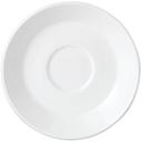 Simplicity White Alumina Vitrified 6 inch Slimline Saucer, 36 count
