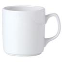 Simplicity White Alumina Vitrified 12 Ounce Atlantic Mug, 36 count