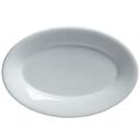 Classic Cafe Porcelain 11 1/2 x 7 3/4 inch Oval Platter, 12 count