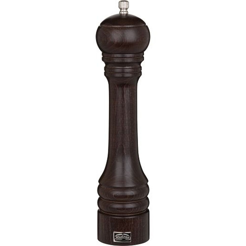 Trudeau Beechwood- Chocolate Pepper Mill, 12 Inch, 4 Count