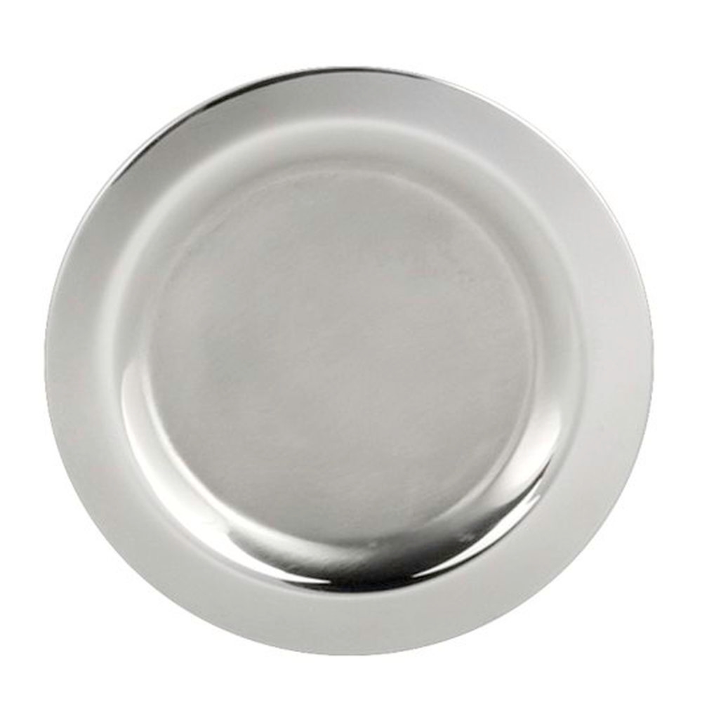 Williamsburg 5 3/4 Inch Metal Satin Finish Wine Coaster, 4 Count