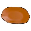Marisol Rustic Clay 12.0 inch Melamine Oval Platter, 12 count