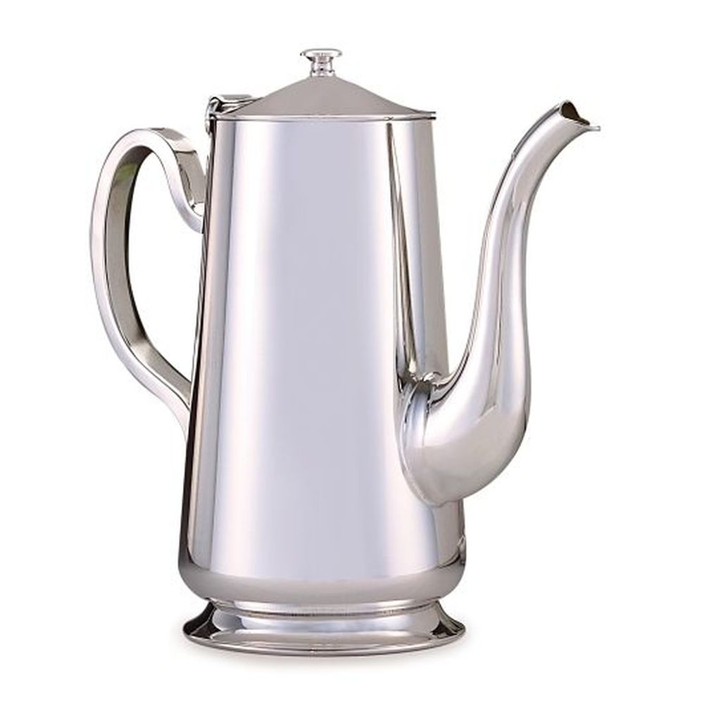 Traditional 18/10 Stainless Steel Coffee Pot, 2.0 Quart Capacity