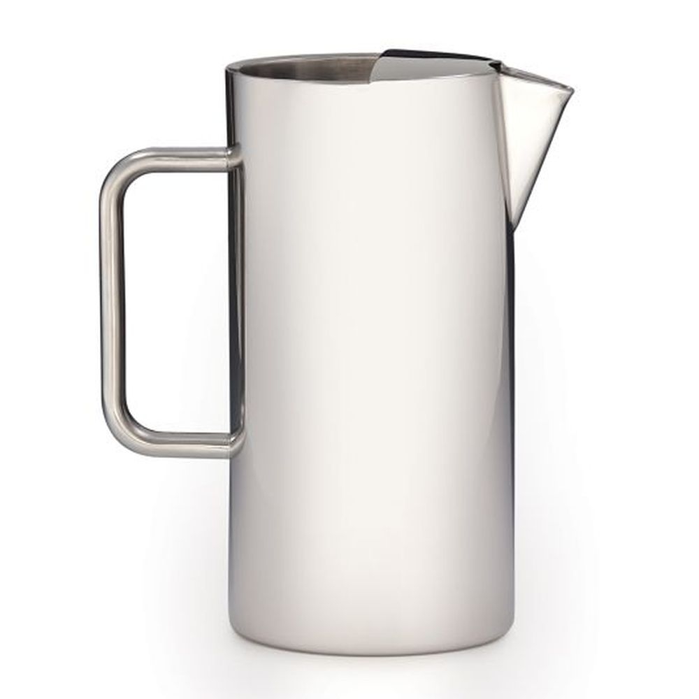Dw Haber 18/10 Stainless Steel Water Pitcher With Ice Guard, 64 Ounce Capacity