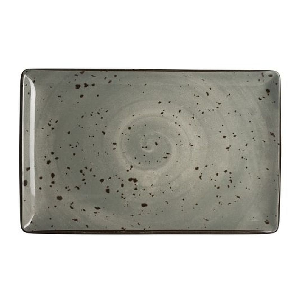 Urban Smoke 12 x 7.5 inch Melamine Rectangle Tray, 12 count