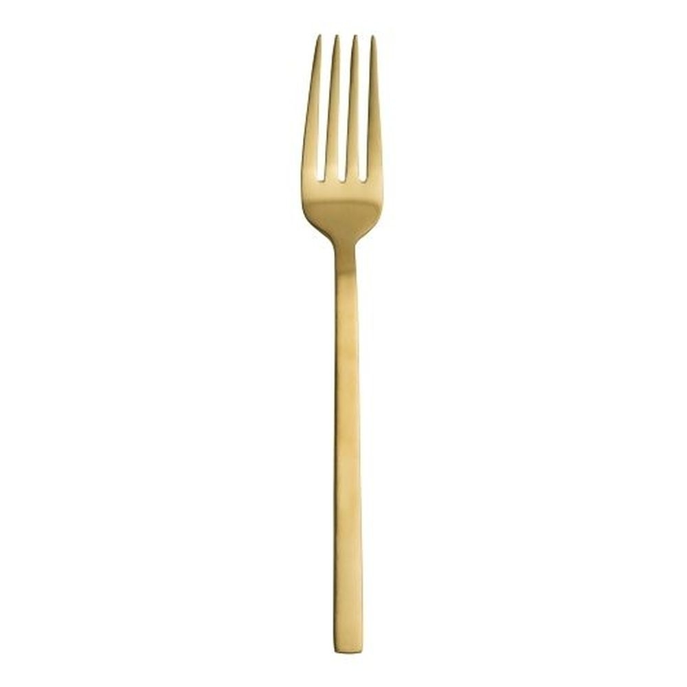 Varick Lissome Brushed Gold 7 5/16 Inch Dessert/salad Fork, 12 Count