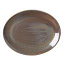 Granite Revolution Alumina Vitrified 13.5 inch Oval Coupe Plate, 12 count