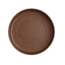 Cali Redwood 8.0 inch Melamine Round Plate, 12 count
