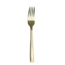 Malcolm Brushed Champagne Gold 18/0 Stainless Steel 8 inch Dinner Fork, 12 count