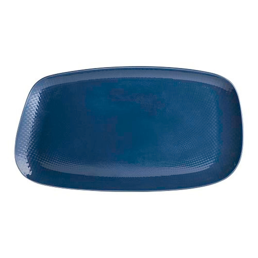 Alpha-Ceram Sapphire Blue Porcelain 18.5 inch Rectangle Platter, 4 count