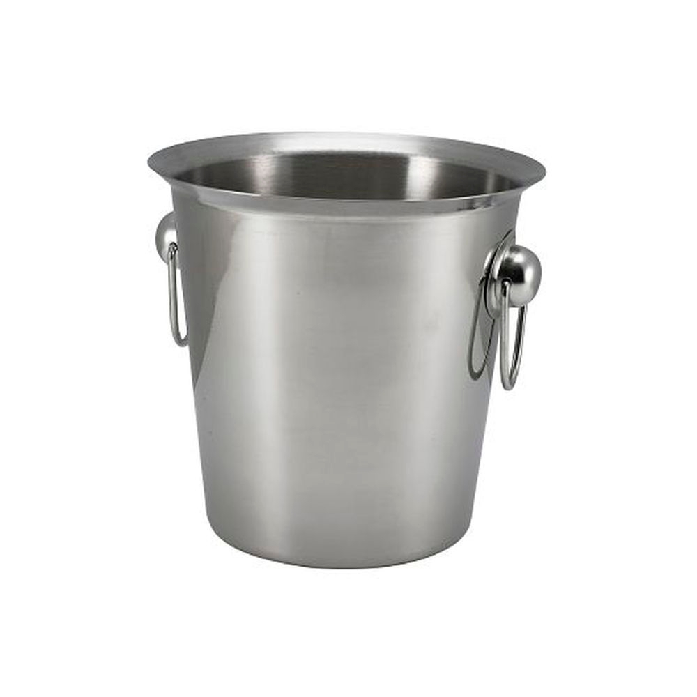 Genware Stainless Steel 21 3/4 Inch Wine Bucket, 3 Count