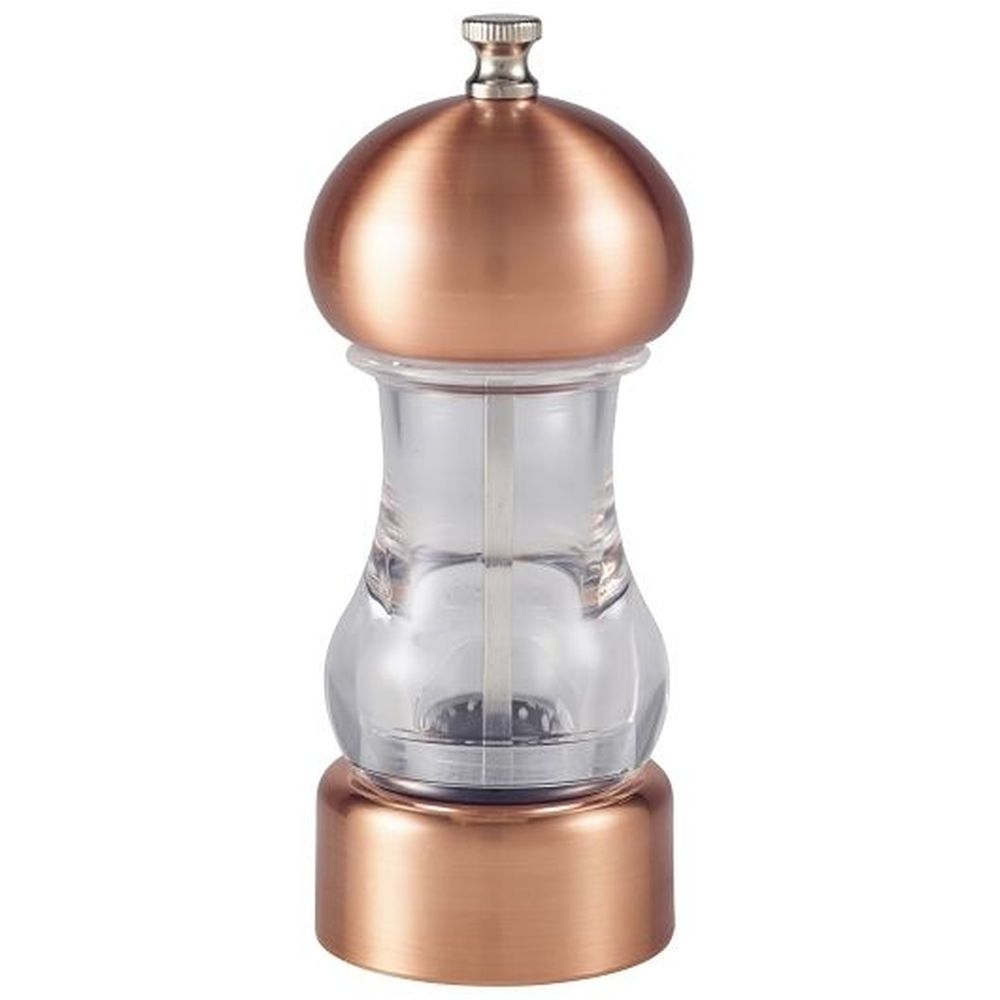 Genware Acrylic And Copper 5.5 Inch Salt And Pepper Grinder, 6 Count