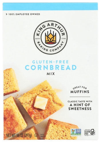 King Arthur Flour Gluten Free Cornbread Mix, 14 Ounce -- 6 Per Case
