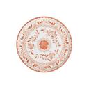 Talavera Motiva Alumina Vitrified 7.5 inch Dia Orange Plate, 12 count