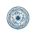 Talavera Motiva Alumina Vitrified 7.5 inch Dia Blue Plate, 12 count