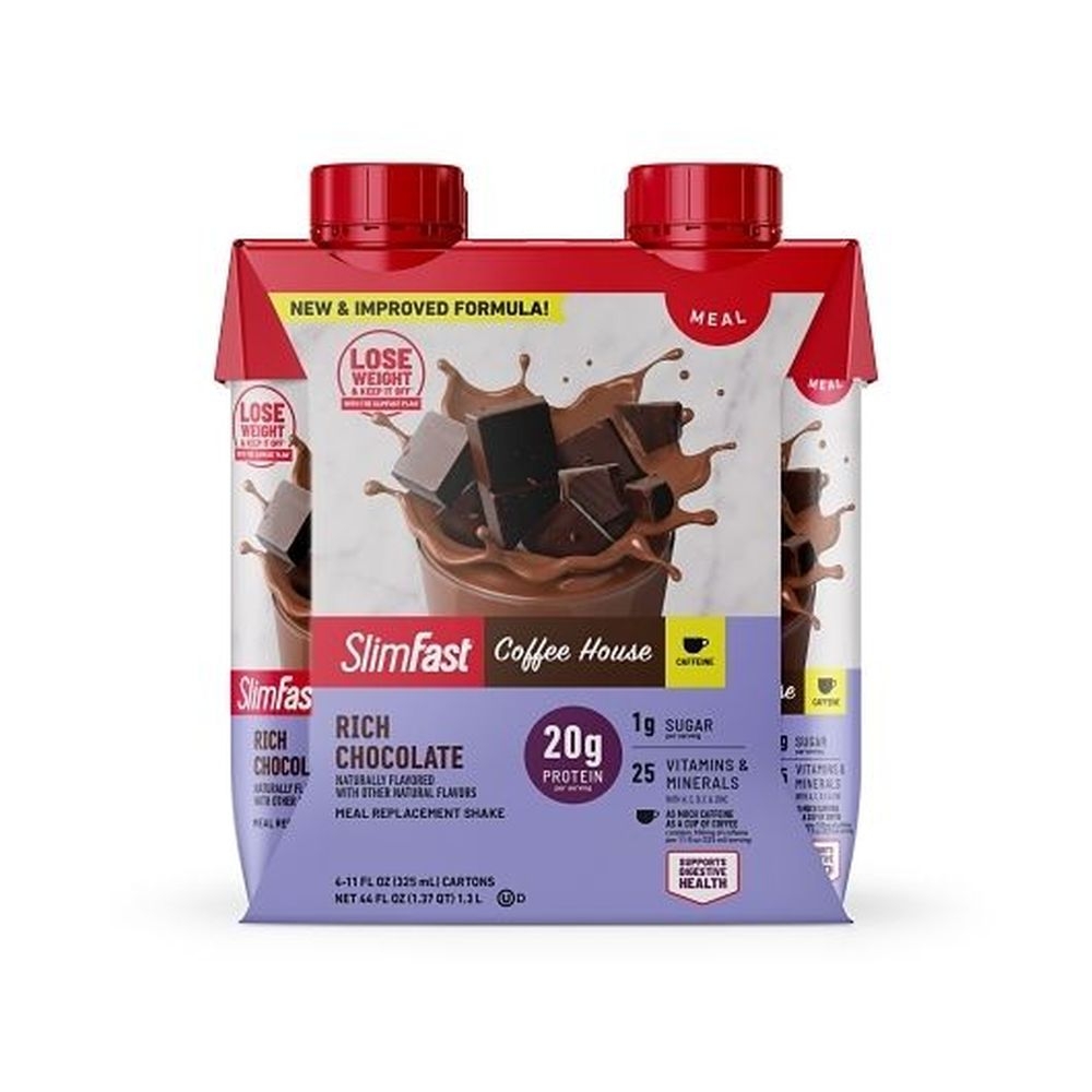 Slimfast Sugar Free High Protein Rich Chocolate Meal Replacement Shake, 11 Ounce -- 12 Per Case