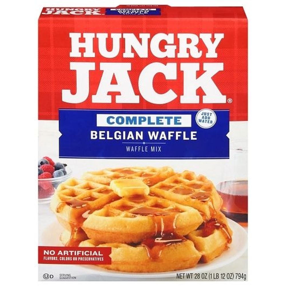 Hungry Jack Belgian Waffle Mix, 28 Ounce -- 6 Per Case