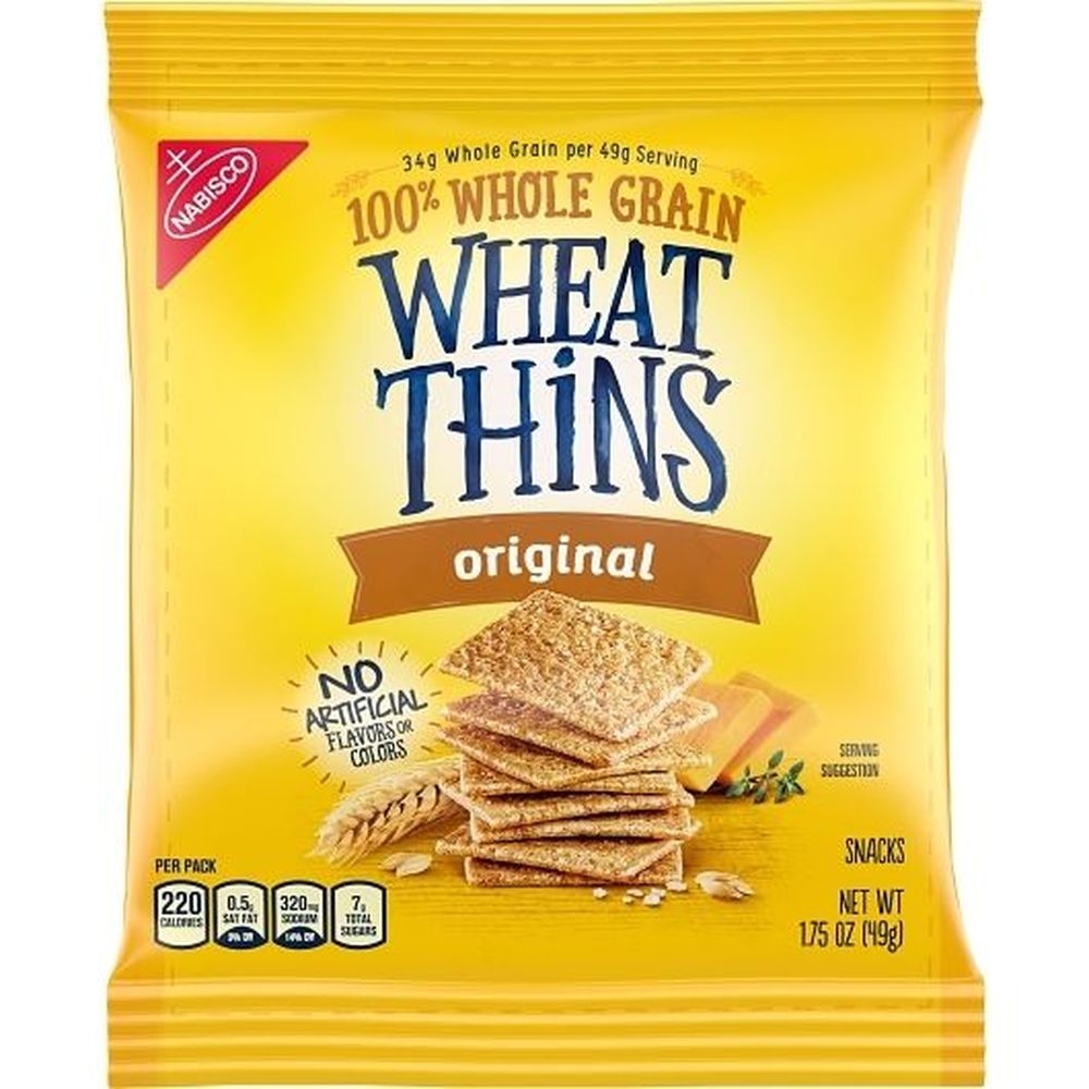 Wheat Thins Cracker - 1.75 oz. bag, 72 per case