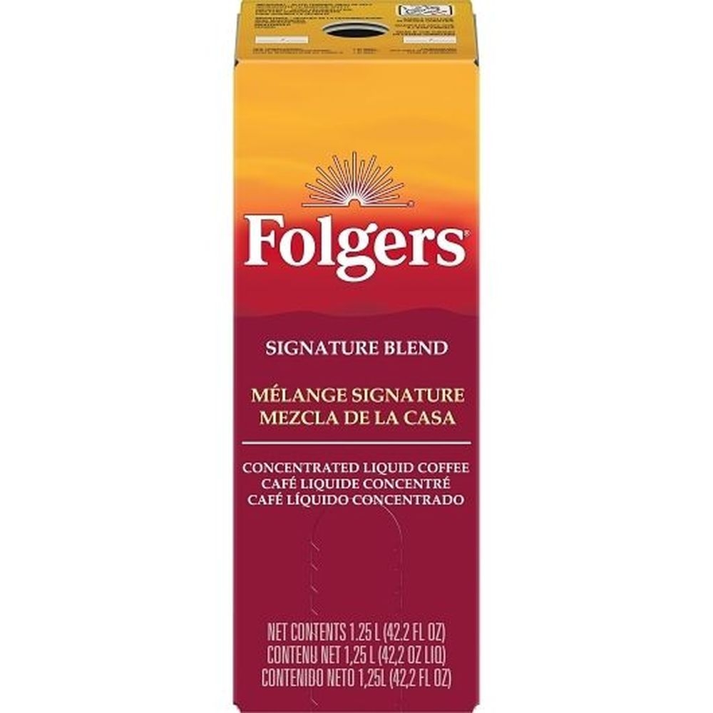Folgers Signature Blend Coffee Liquid, 1.25 Liter -- 2 per case.