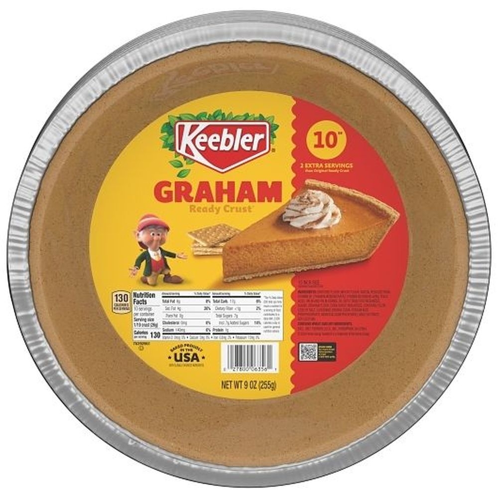 Keebler Graham Cracker Pie Crust, 9 Ounce Tin -- 12 Per Case
