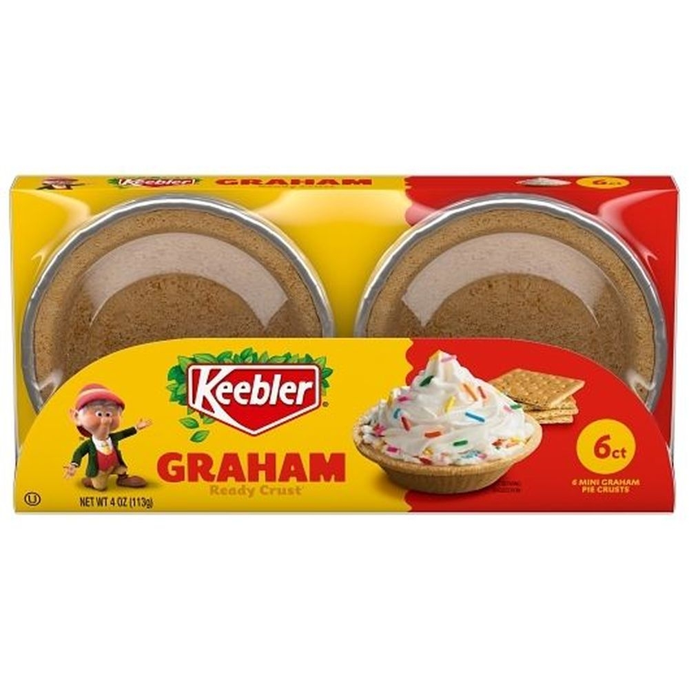 Keebler Crusts Graham Cracker Mini Pie Crust, 4 Ounce -- 12 Per Case