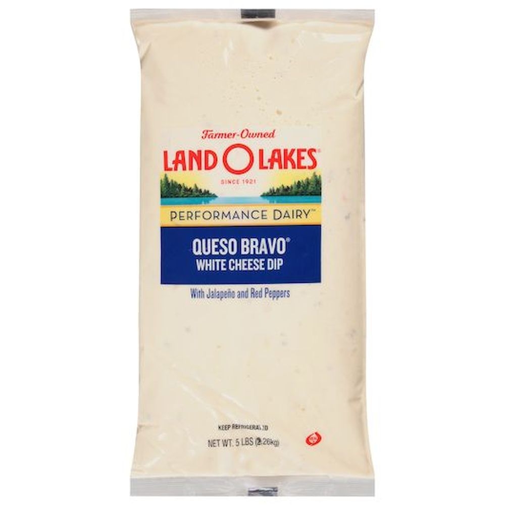 Land O Lakes Queso Bravo White Cheese Dip, 5 Pound -- 6 per case.