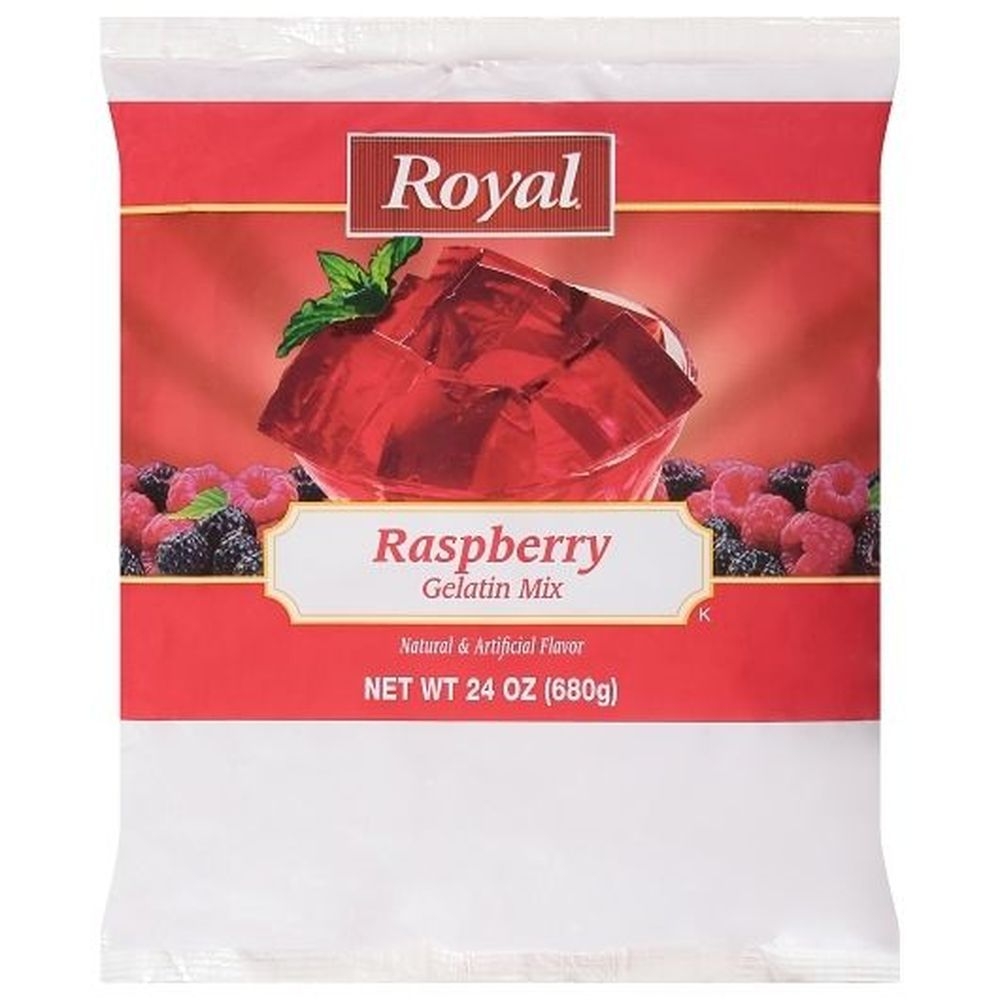 Royal Raspberry Gelatin, 24 Ounce -- 12 per case.