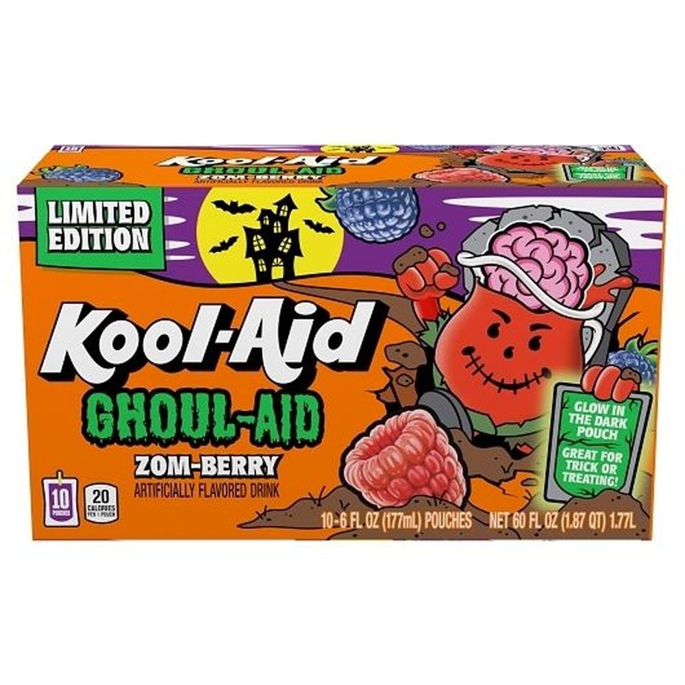 Kool-aid Ghoul-aid Scary Zom-berry Artificially Flavored Drink, 60 Fluid Ounce -- 4 Per Case