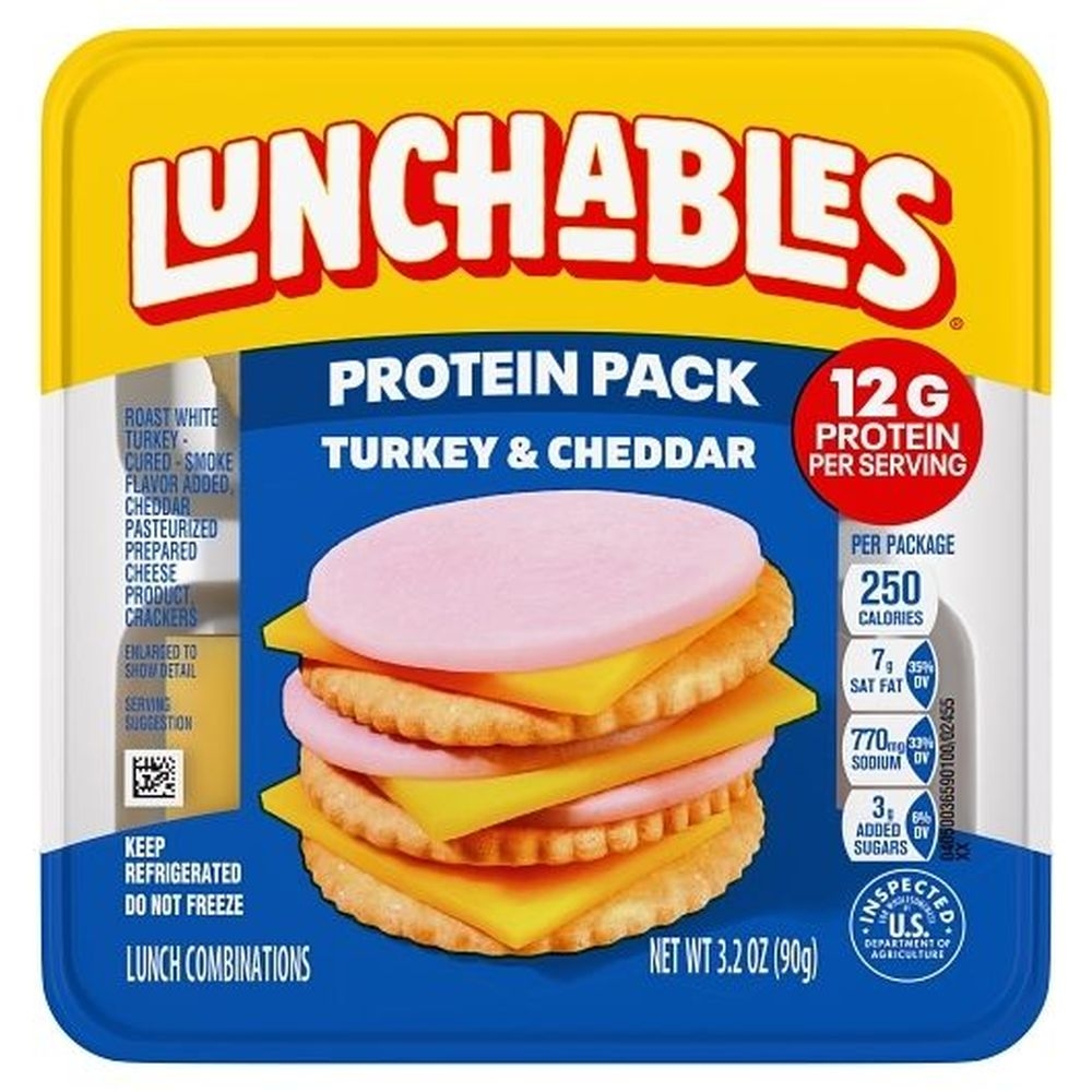 Kraft Oscar Mayer Lunchable Turkey and Cheddar Cheese, 4.5 Ounce -- 16 per case.