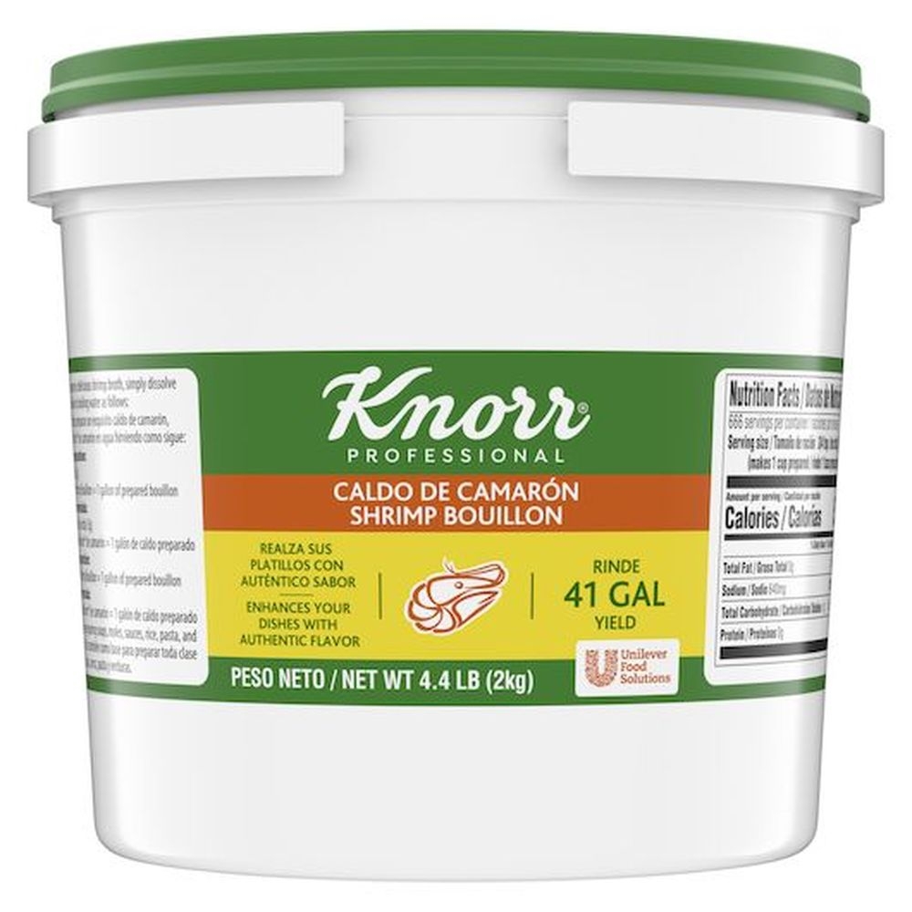 Knorr Professional Caldo de Camaron Shrimp Bouillon Base, 4.4 pound -- 4 per case