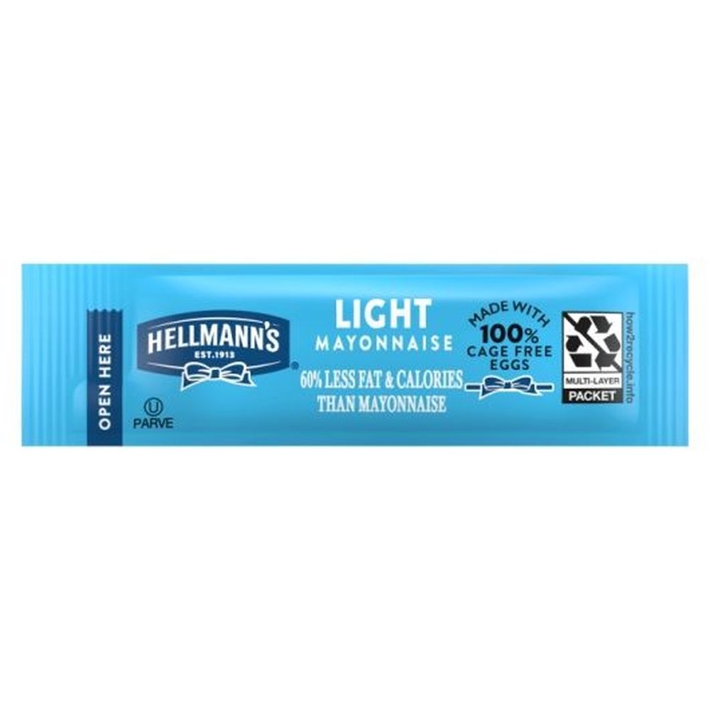 Hellmann's Light Mayonnaise Stick Packets, 0.38 Ounce -- 210 Per Case