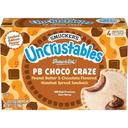 Uncrustables Peanut Butter and Chocolate Hazelnut Spread Sandwich