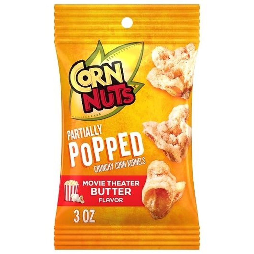 Partially Popped Movie Theater Butter Corn Kernels