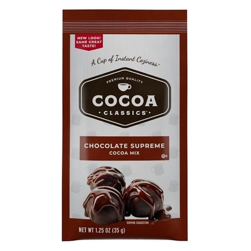Cocoa Classics Chocolate Supreme Cocoa Mix, 1.25 Ounce -- 72 Per Case