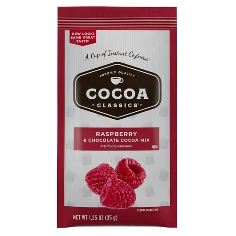 Cocoa Classics Raspberry And Chocolate Cocoa Mix, 1.25 Ounce -- 72 Per Case