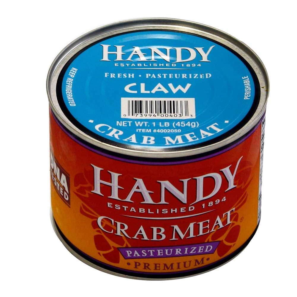 Handy Pelagicus Claw Pasteurized Crab Meat, 1 Pound -- 6 Per Case