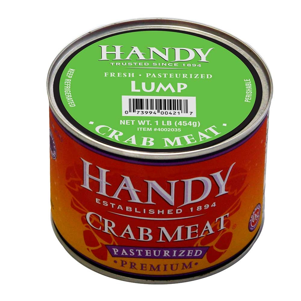 Handy Lump Pelagicus Crab Meat, 1 Pound -- 6 Per Case