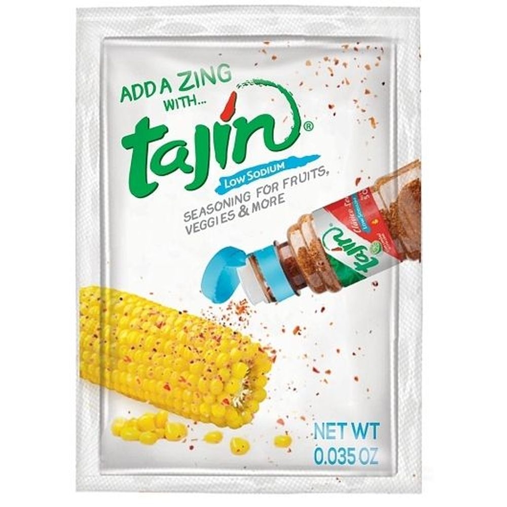 Tajin Low Sodium Fruit Seasoning, 0.035 Ounce Packet -- 1000 Per Case